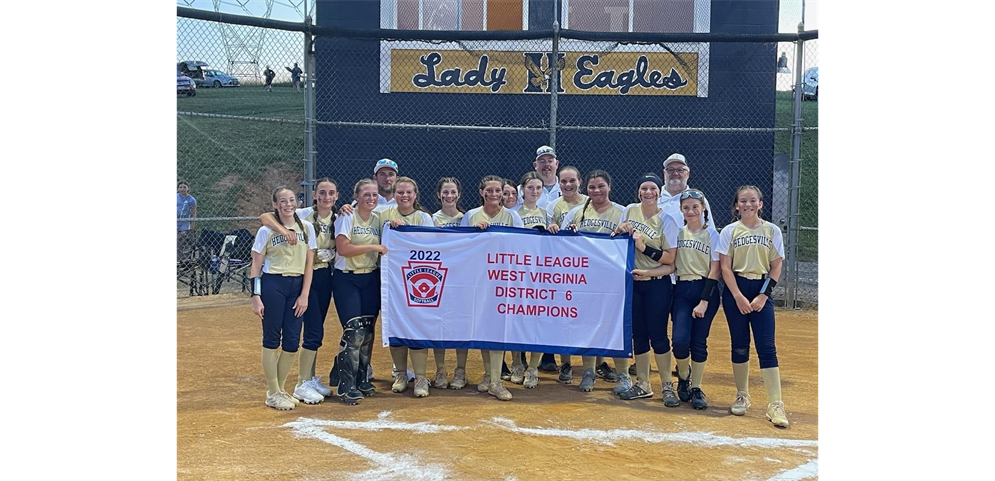 On to States! WV District 6 Champions! Little League Softball!