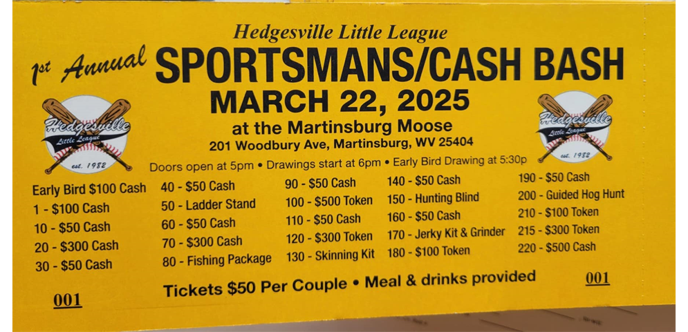 First Annual HLL Sportsman's Bash - See information below!